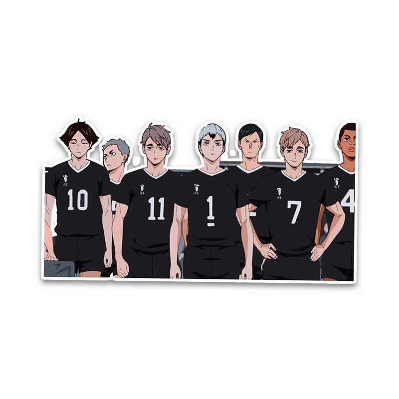 Haikyuu Bumper Sticker waterproof vinyl decal for laptop, bike, car & bottle