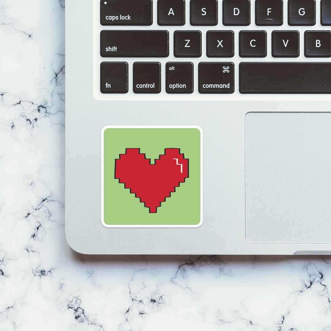 Heart Sticker waterproof vinyl decal for laptop, bike, car & bottle