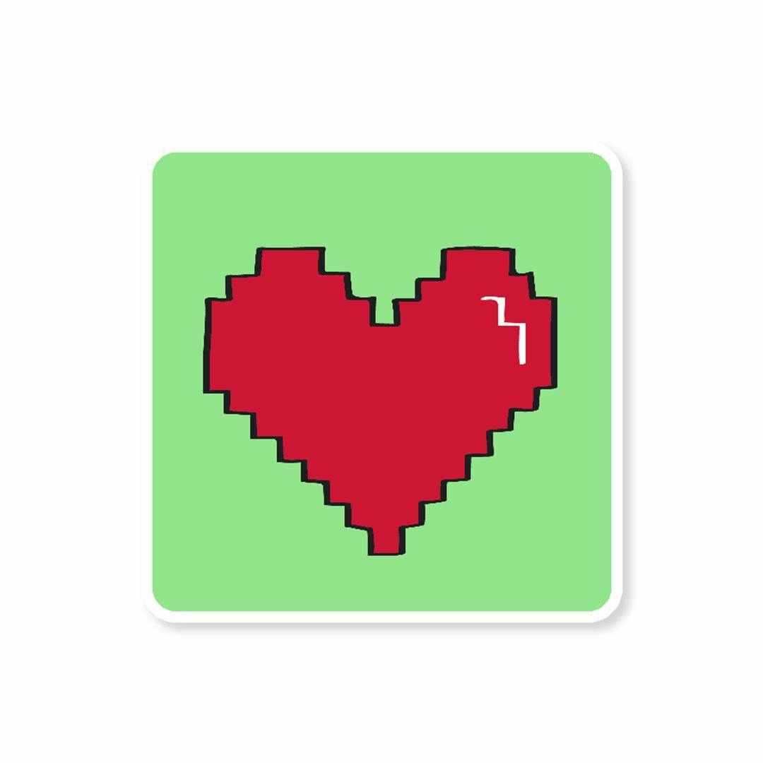 Heart Sticker waterproof vinyl decal for laptop, bike, car & bottle