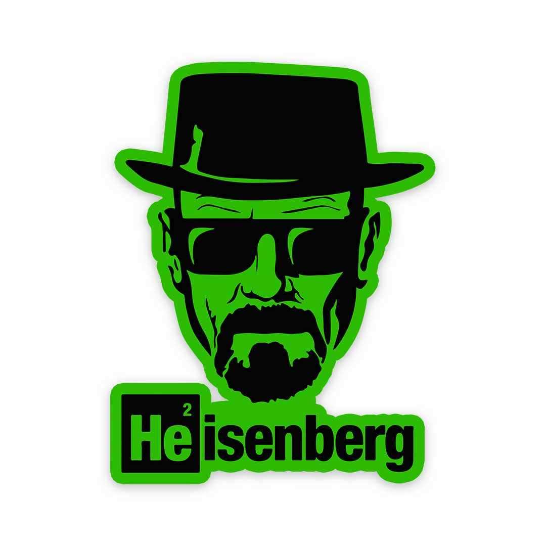 Heisenberg Sticker waterproof vinyl decal for laptop, bike, car & bottle