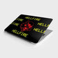 HELLFIRE Laptop Skin waterproof vinyl decal for laptop, bike, car & bottle