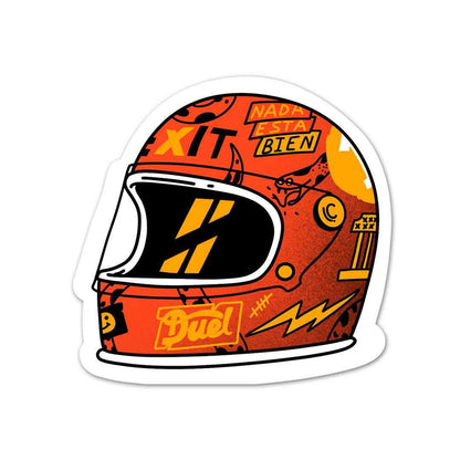 Helmet Sticker waterproof vinyl decal for laptop, bike, car & bottle