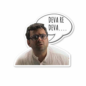 Hera Pheri - Deva Re Deva ! Sticker waterproof vinyl decal for laptop, bike, car & bottle
