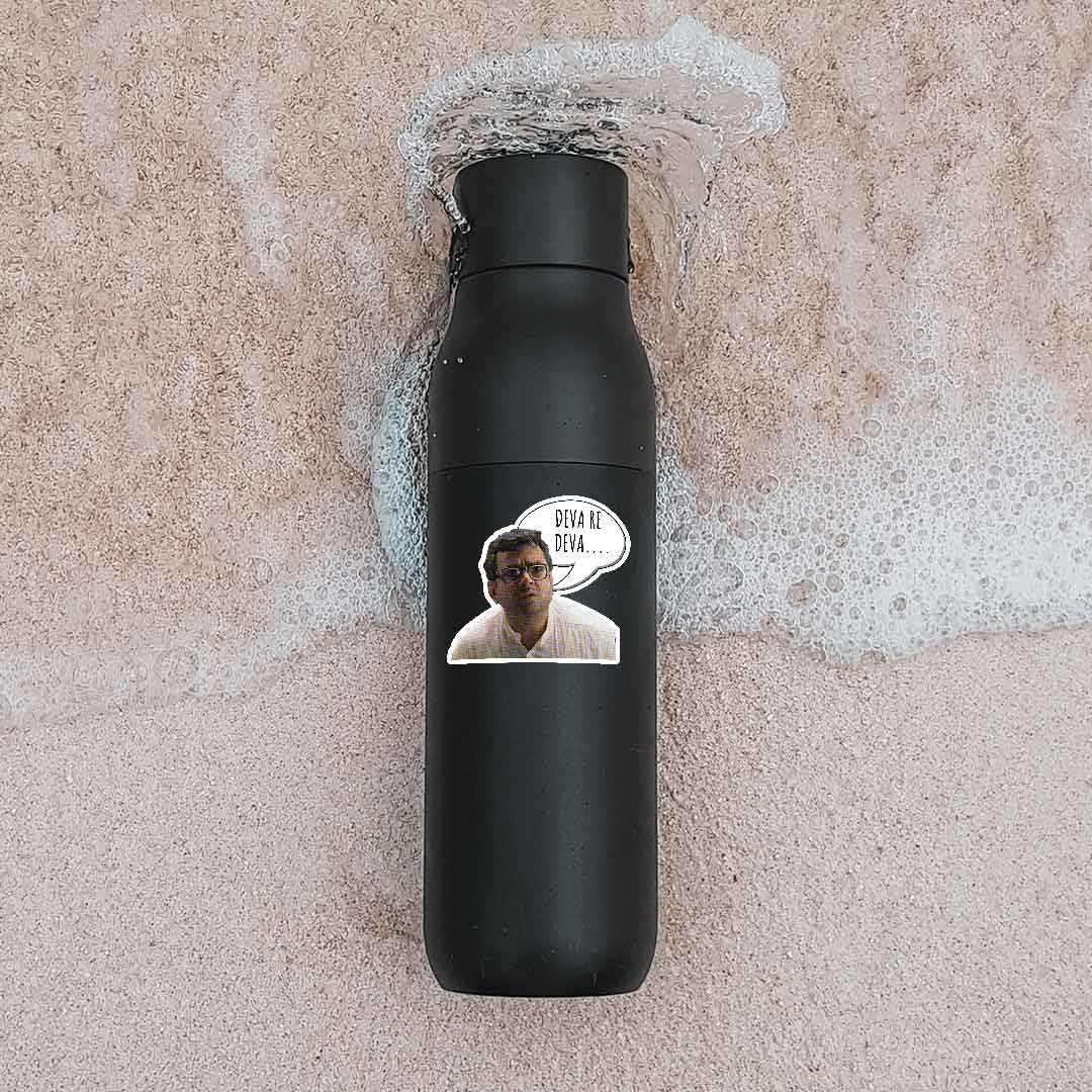 Hera Pheri - Deva Re Deva ! Sticker waterproof vinyl decal for laptop, bike, car & bottle