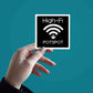 High - Fi Sticker waterproof vinyl decal for laptop, bike, car & bottle