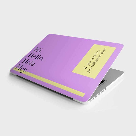 Hii Hello Laptop Skin - STICK IT UP