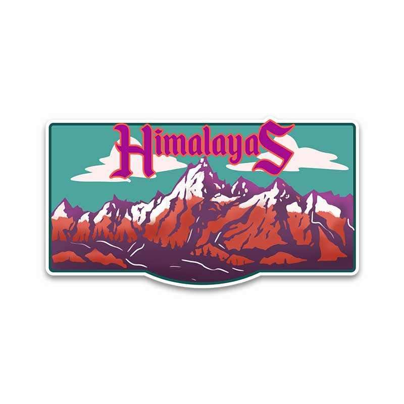 Himalayas Bumper Sticker waterproof vinyl decal for laptop, bike, car & bottle