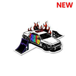 Hot wheels Much? Sticker waterproof vinyl decal for laptop, bike, car & bottle