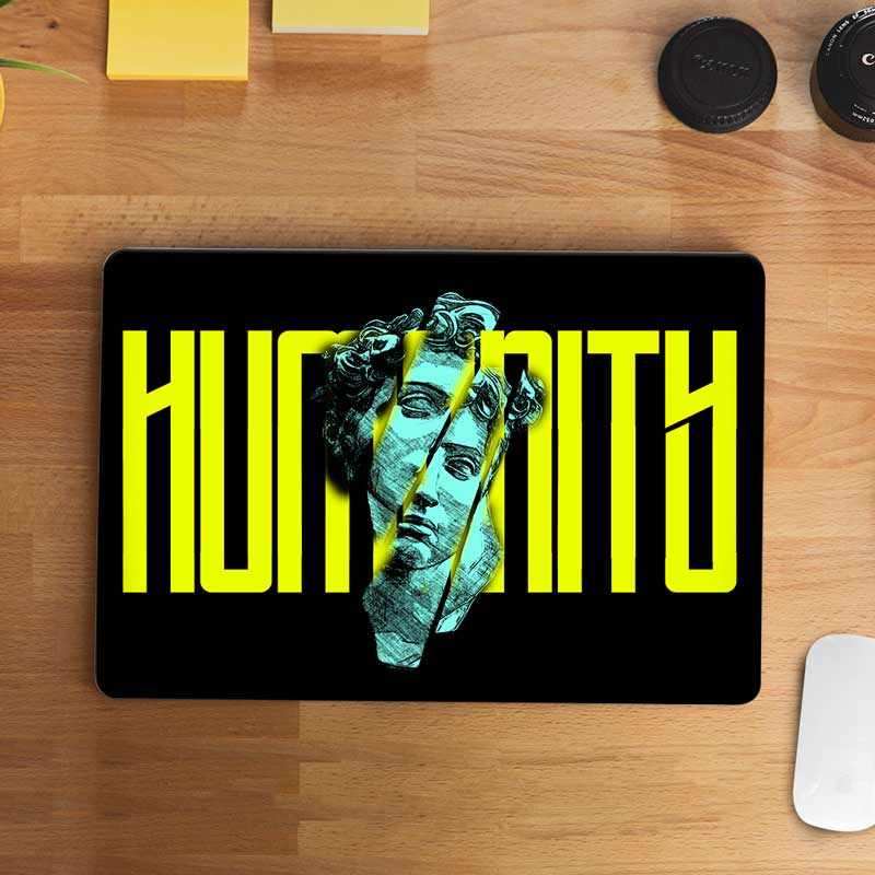 Humanity Laptop Skin waterproof vinyl decal for laptop, bike, car & bottle