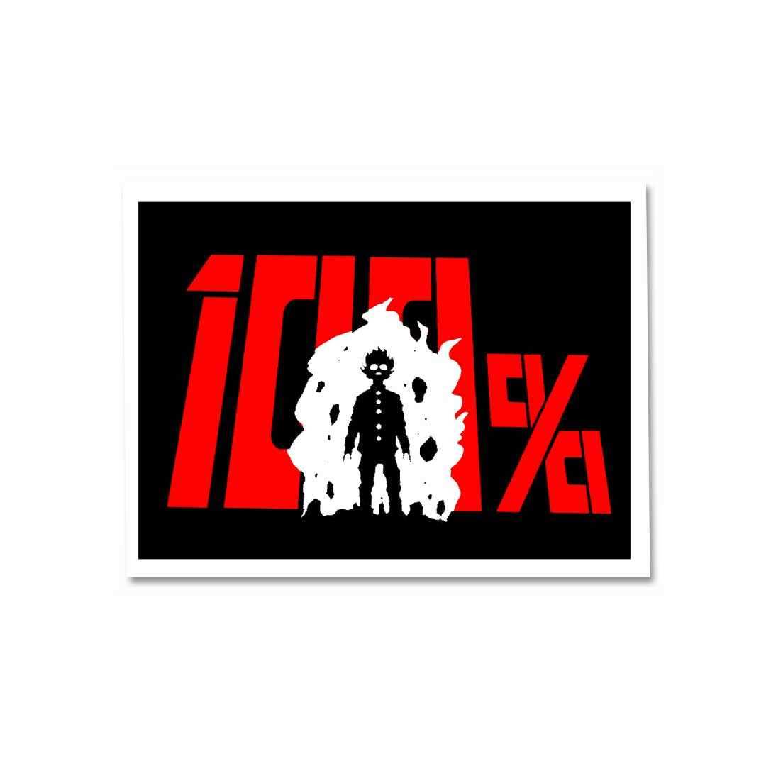 Hundred Percent Sticker waterproof vinyl decal for laptop, bike, car & bottle