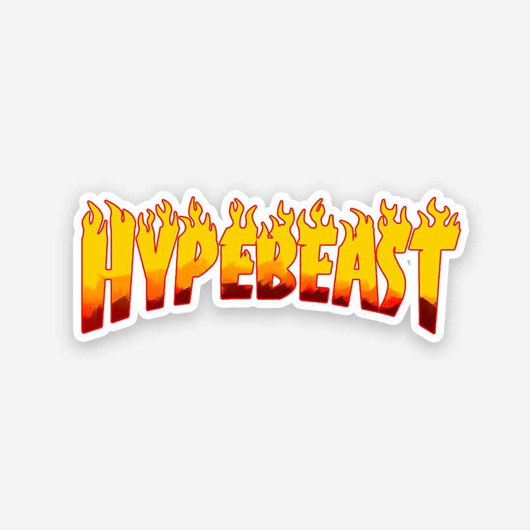 Hypebeast sticker waterproof vinyl decal for laptop, bike, car & bottle