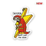 I am Flash - _ - Sticker waterproof vinyl decal for laptop, bike, car & bottle