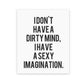 I dont have a dirty mind Sticker waterproof vinyl decal for laptop, bike, car & bottle