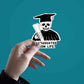 I Graduated From Life Sticker waterproof vinyl decal for laptop, bike, car & bottle