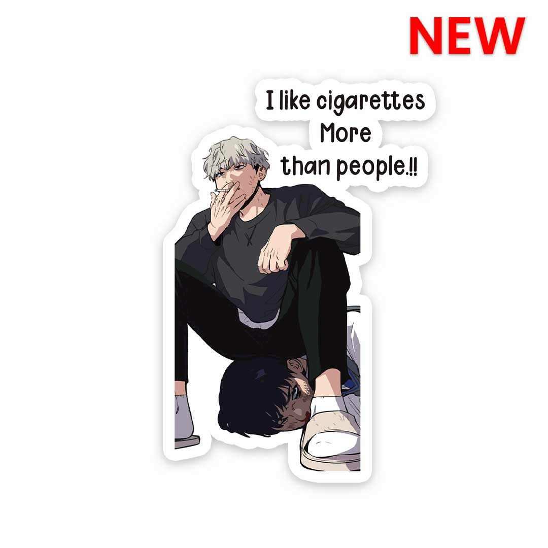 I Like Cigarettes Sticker waterproof vinyl decal for laptop, bike, car & bottle