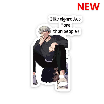 I Like Cigarettes Sticker waterproof vinyl decal for laptop, bike, car & bottle