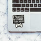 I Paused My Game Sticker waterproof vinyl decal for laptop, bike, car & bottle
