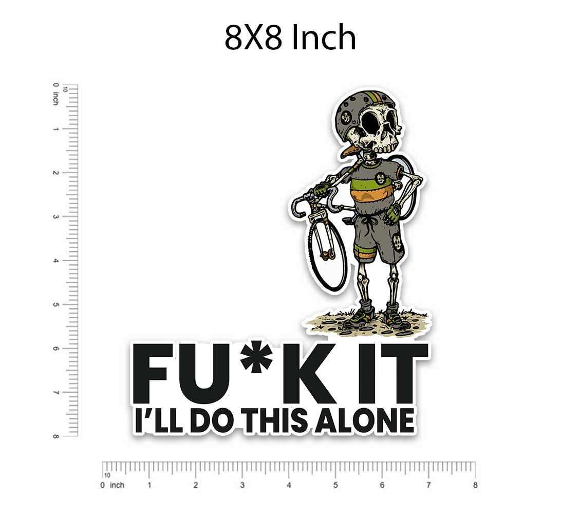 I'll Do This Alone Bumper Sticker waterproof vinyl decal for laptop, bike, car & bottle