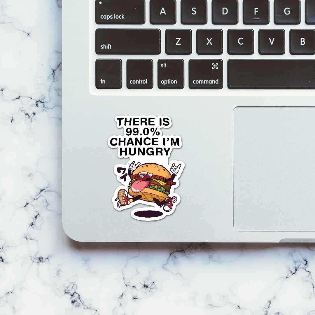 I'm Hungry Sticker waterproof vinyl decal for laptop, bike, car & bottle