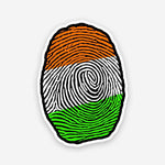 Indian DNA sticker waterproof vinyl decal for laptop, bike, car & bottle