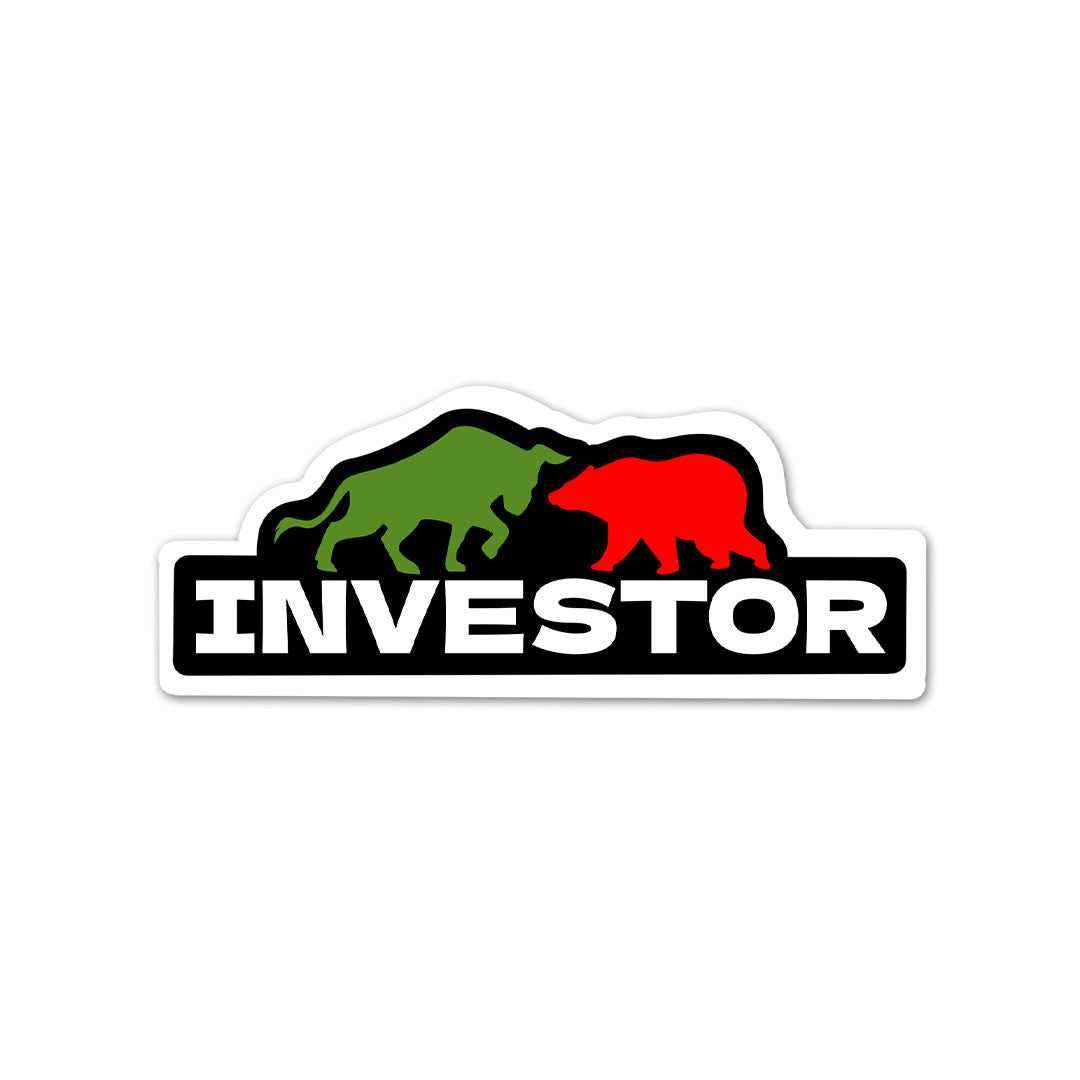 Investor Sticker waterproof vinyl decal for laptop, bike, car & bottle