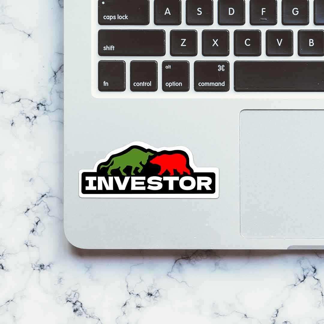 Investor Sticker waterproof vinyl decal for laptop, bike, car & bottle