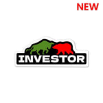 Investor Sticker waterproof vinyl decal for laptop, bike, car & bottle