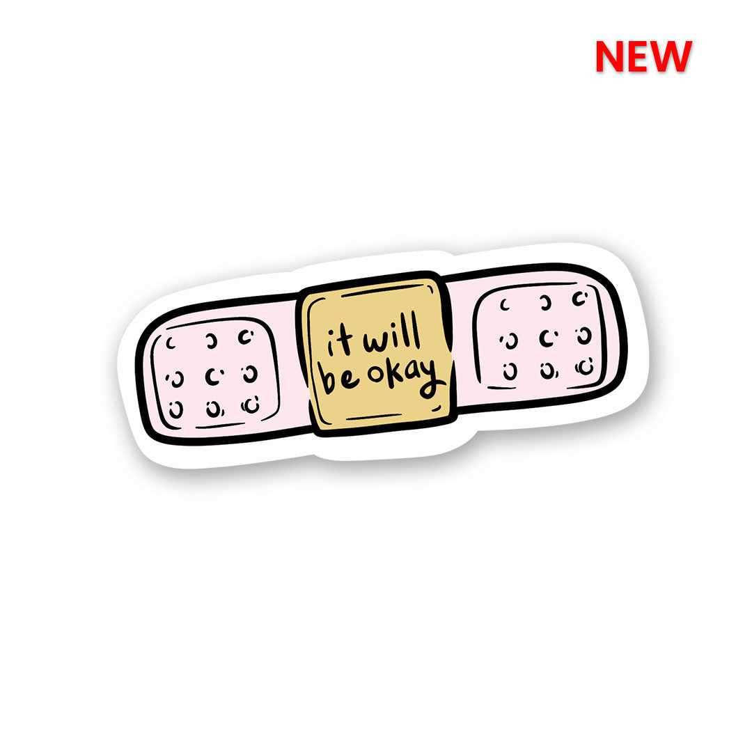 It will be okey Sticker waterproof vinyl decal for laptop, bike, car & bottle