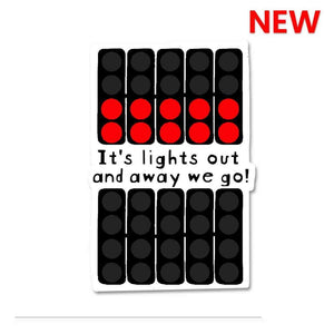 Its lights out Sticker waterproof vinyl decal for laptop, bike, car & bottle