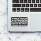 Just let me finish one more line of code Sticker waterproof vinyl decal for laptop, bike, car & bottle