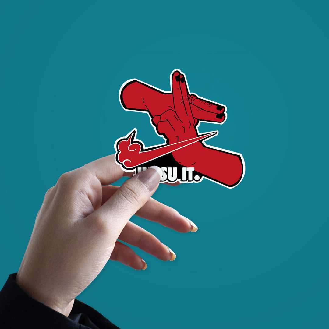 Jutsu It Sticker waterproof vinyl decal for laptop, bike, car & bottle