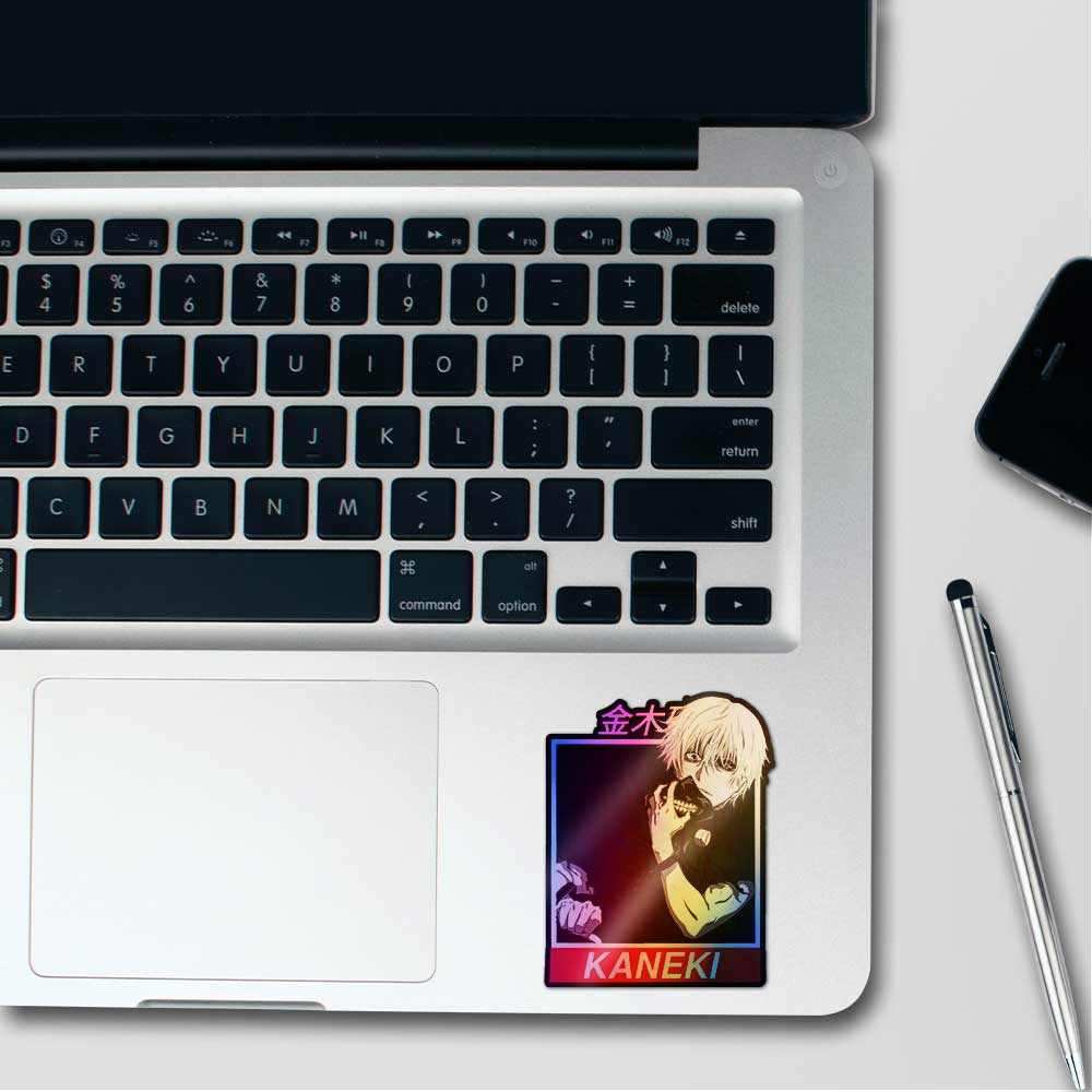 KANEKI Holographic Stickers waterproof vinyl decal for laptop, bike, car & bottle