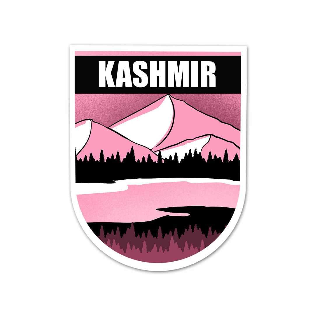 Kashmir Sticker waterproof vinyl decal for laptop, bike, car & bottle