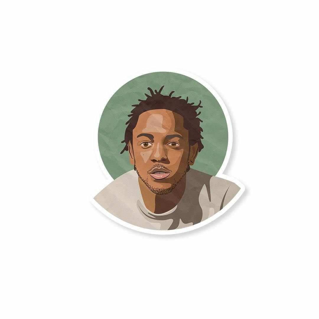 Kendric lamar Sticker waterproof vinyl decal for laptop, bike, car & bottle