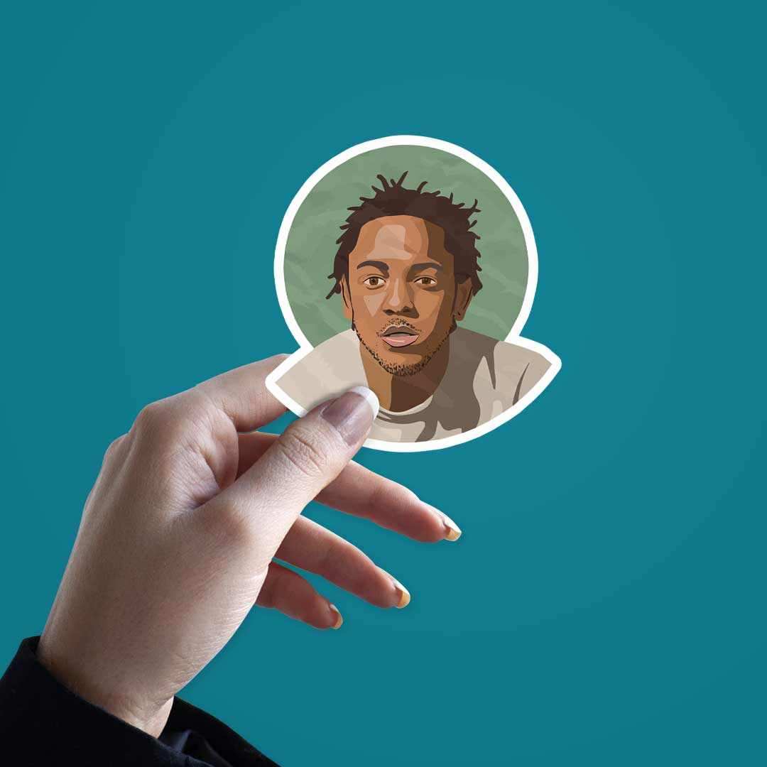 Kendric lamar Sticker waterproof vinyl decal for laptop, bike, car & bottle