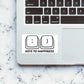 Keys to Happiness Sticker waterproof vinyl decal for laptop, bike, car & bottle