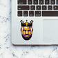 King LeBron sticker waterproof vinyl decal for laptop, bike, car & bottle