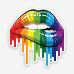 Kiss of Pride sticker waterproof vinyl decal for laptop, bike, car & bottle