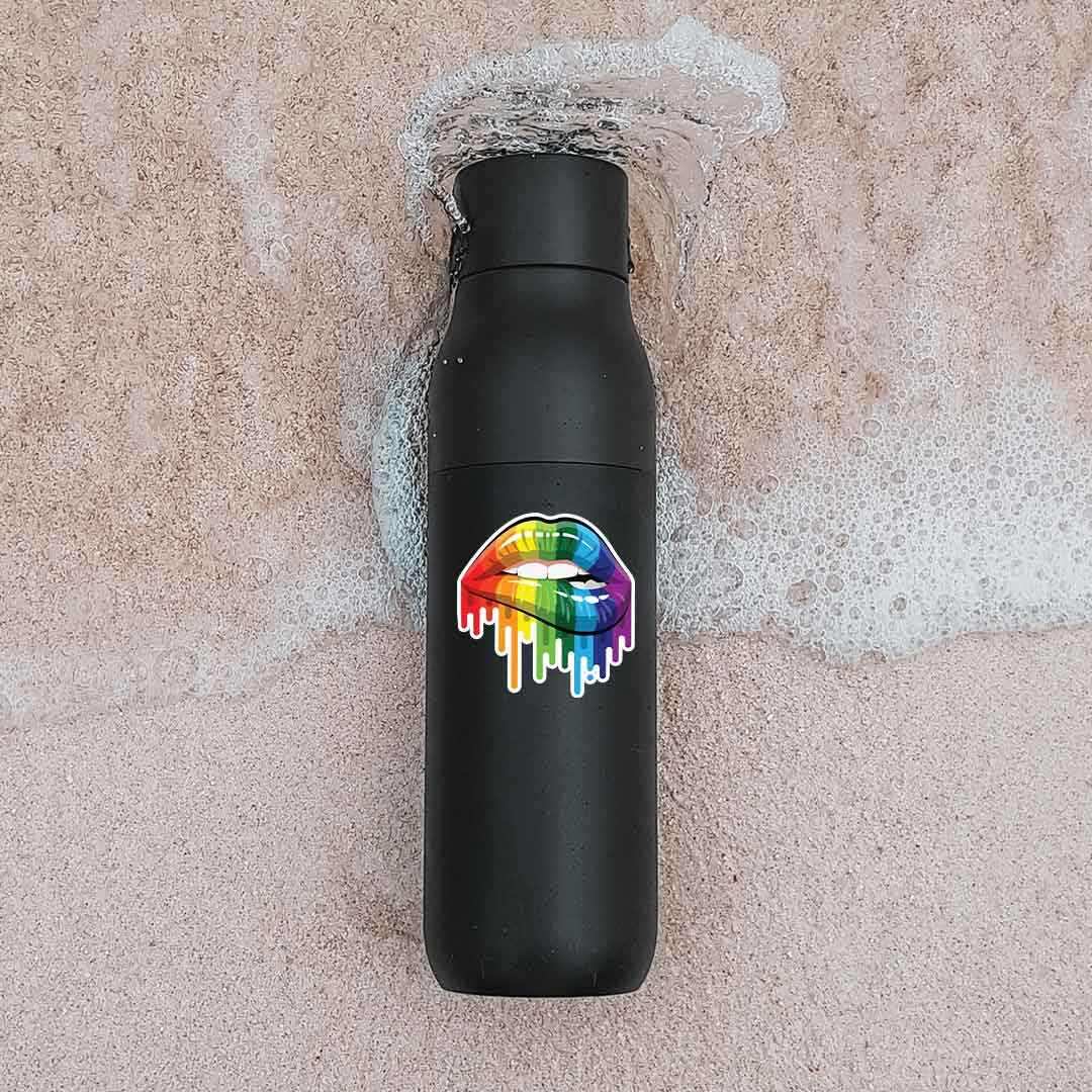 Kiss of Pride sticker waterproof vinyl decal for laptop, bike, car & bottle