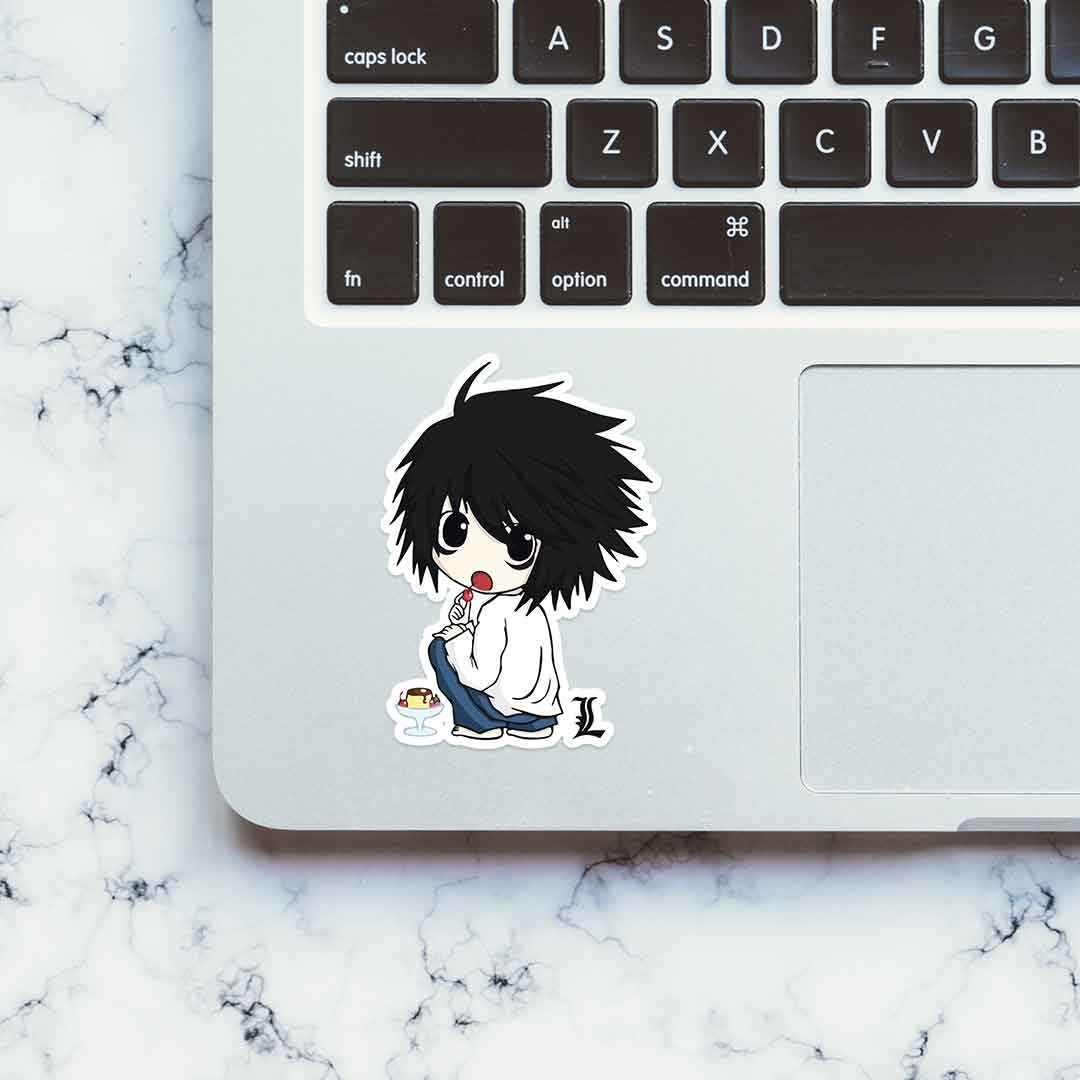 L sticker waterproof vinyl decal for laptop, bike, car & bottle