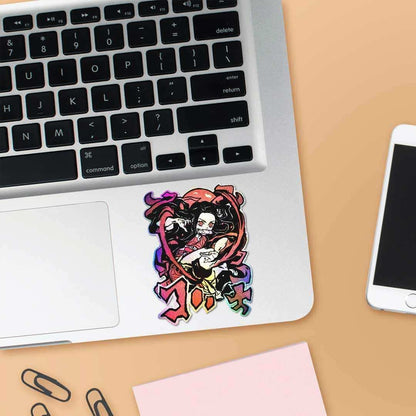 Nezuko Diamond Dust Sticker | STICK IT UP