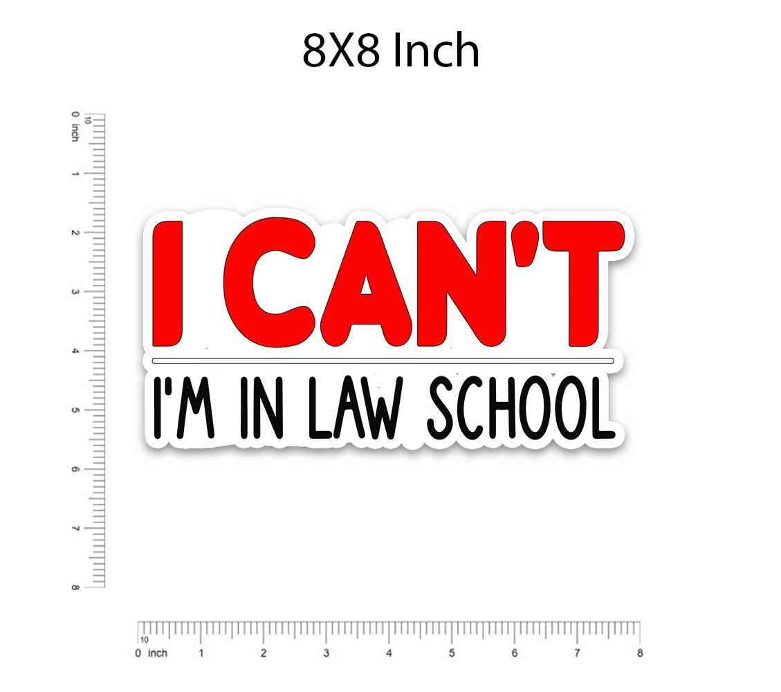 Law School Bumper Sticker waterproof vinyl decal for laptop, bike, car & bottle