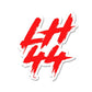 LH 44 Sticker waterproof vinyl decal for laptop, bike, car & bottle