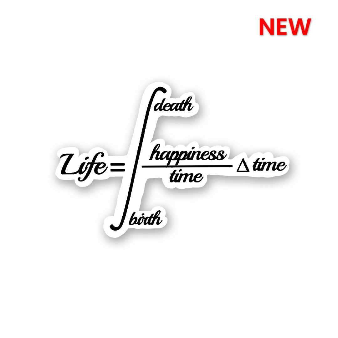 Life=Happiness Sticker - Stickers | STICK IT UP