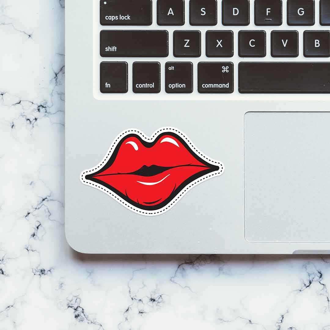 Lips Sticker waterproof vinyl decal for laptop, bike, car & bottle