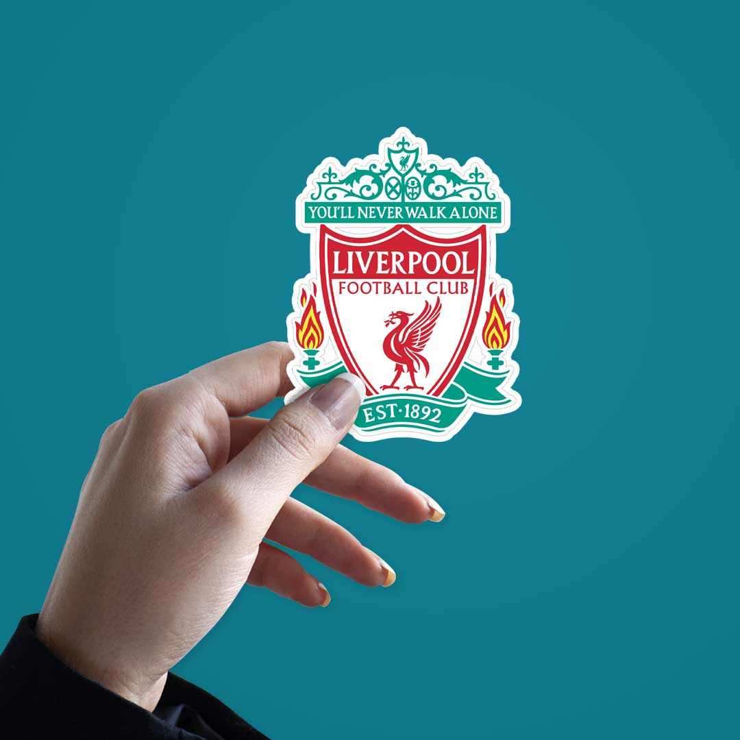 Liverpool FC Logo Sticker waterproof vinyl decal for laptop, bike, car & bottle