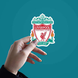 Liverpool FC Logo Sticker waterproof vinyl decal for laptop, bike, car & bottle