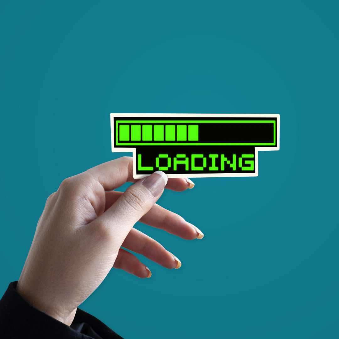 Loading Sticker waterproof vinyl decal for laptop, bike, car & bottle