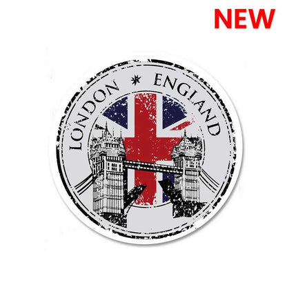 London england Sticker waterproof vinyl decal for laptop, bike, car & bottle