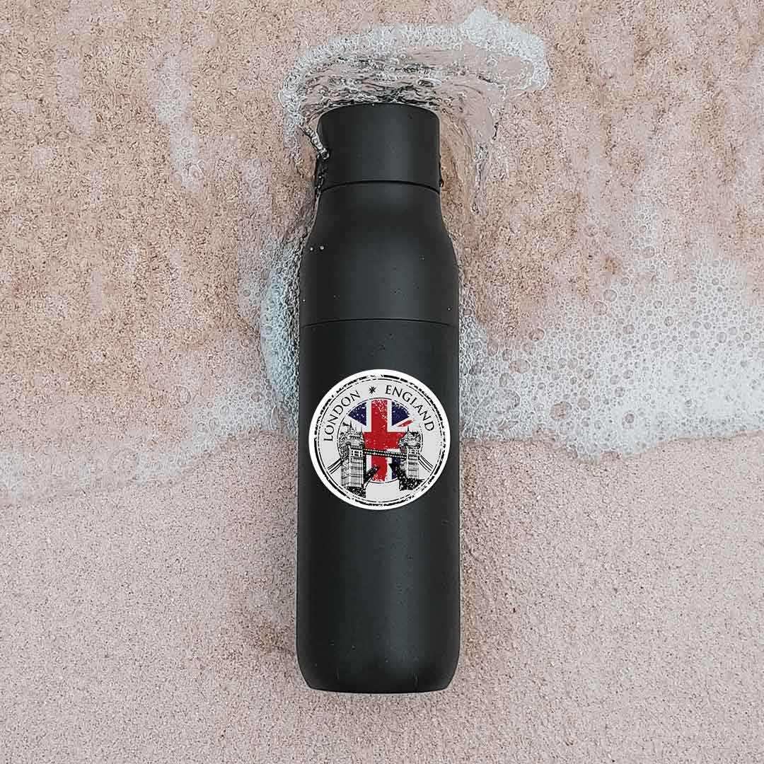 London england Sticker waterproof vinyl decal for laptop, bike, car & bottle